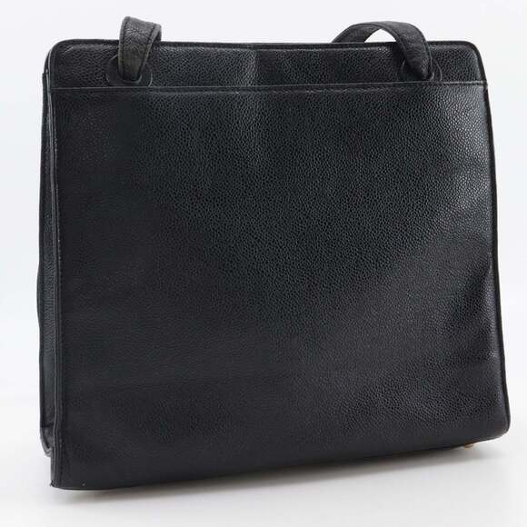 CHANEL Black Caviar Leather Tote Bag - Picture 3 of 16